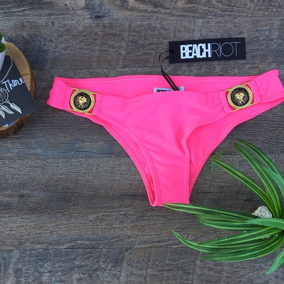 BEACH RIOT BARBIE PINK MEDUSA SWIM BOTTOMS - Picture 5 of 8